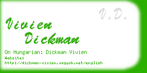 vivien dickman business card